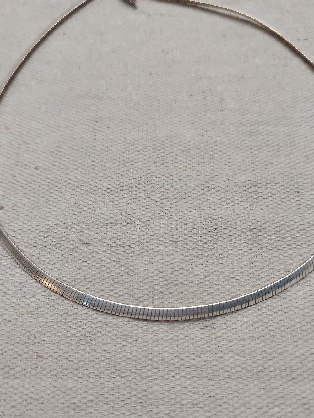 FINAL SALE Omega Choker Sterling Silver